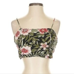 American Eagle Floral Crop Top Size Small